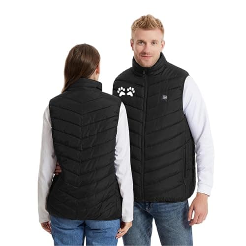 YBEBEWE Bodywarmer Unisex USB Electric Heating Jacket with 3 Temperature Settings Adjustable Size and 8 Heating Zones Washable Winter Warm Vest Coats Suitable for Fishing and Skiing Unisex — view 2