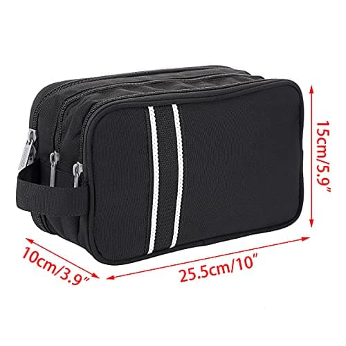 IGNPION Mens Wash Bag, Dry Wet Separation Travel Toiletry Bag, Dopp Kit Bag — view 2