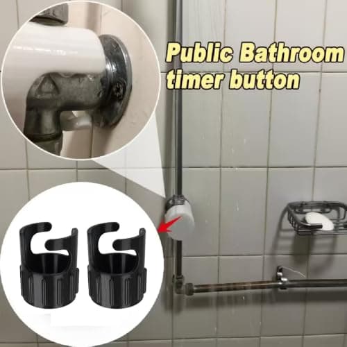 BAAQII 2 Pack Public Shower Push Button Lock Attachment Swimming Gym Camping Caravan — view 3