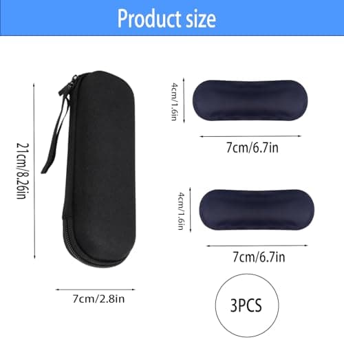 3 Pcs Set Insulin Cooler Travel Case, with 2 Caseinsulin Pen Case Insulin Cooler Ice Packs, Portable Insulin Travail Case, Insulin Cooling Case Insulated Organizer for Insulin Pens (Black) — view 2