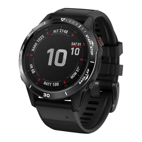 DOITOOL Watch Bezel Ring Protective Cover for Multisport Smartwatch 6x, Stainless Steel Metal Watch Case with Etched Numbers, Sturdy Smartwatch Accessory for Outdoor Sports, Black — view 5