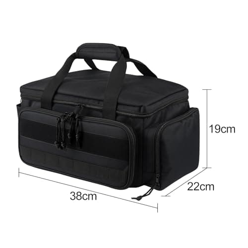 CROWNSHOP Tool Bag Heavy Duty Multi Tool Bag Organiser Technician Bag with Adjustable Shoulder Strap for Office Workshop Daily Use (22x38x19cm) — view 2