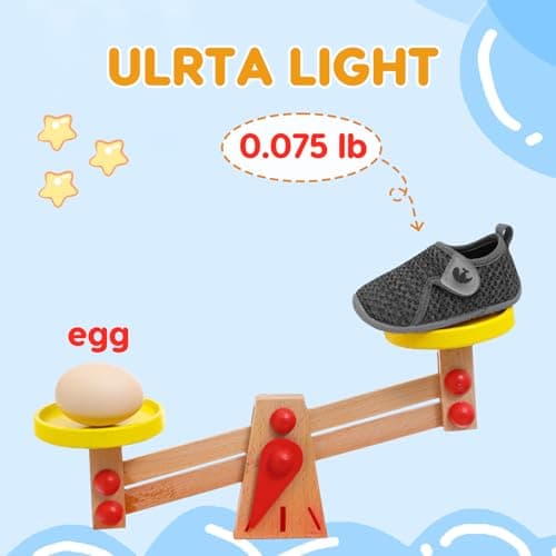 JOINFREE Baby Shoes Boys Girls Toddler Walking Trainers Dark Grey — view 4