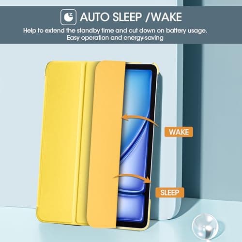 ProCase for iPad Air 13 Inch Case M4/M3/M2(2026/2025/2024), Yellow — view 4