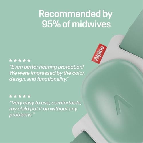 Alpine Muffy Baby Comfort Ear Defenders, Adjustable up to 48 months, Green — view 5
