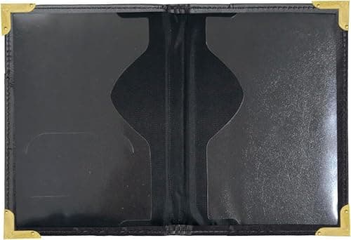 StoneMaxi UK British Passport Holder PU Leather Travel Wallet with Gold Embossed Design (Black) — view 4