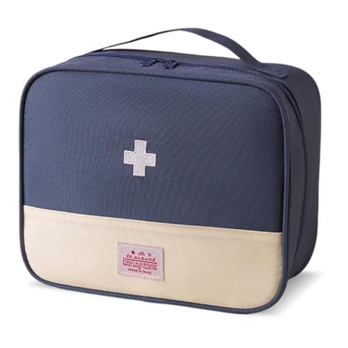 Disnace Travel Medicine Bag, Portable Mini First Aid Kit, Empty First Aid kit, Medical Kits Empty Bag, Travel Mini First Aid Pouch, Medicine Storage Bag for Camping & Home First Aid Kits
