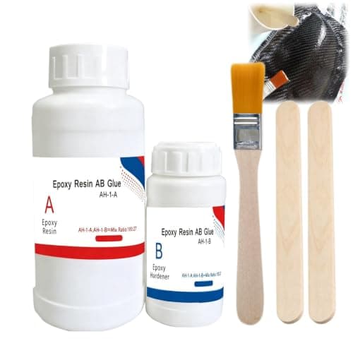 Carbon Fibre Repair Kit,Epoxy Resin Kit for Reinforcing and Repairing Cars,Motorcycles,Boats,Paddleboards and Bicycles,fibreglass repair kit,for Surface Repair,100g & 27g