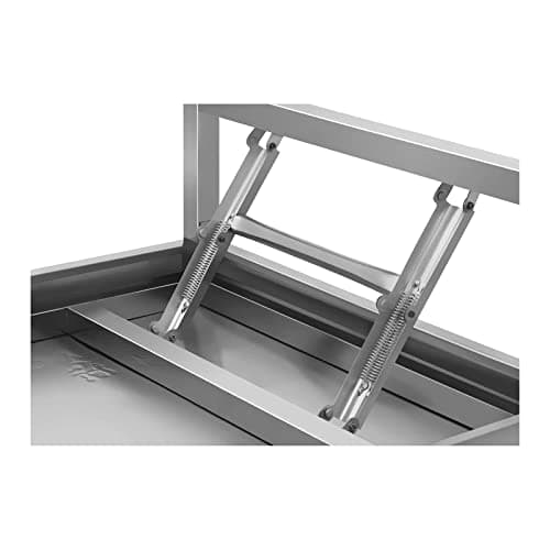 Royal Catering Stainless Steel Folding Work Table Portable Worktop Catering 60x100cm 200kg RCAT-100/60KE (Height 90.5cm, Height-Adjustable Feet 10mm, Foldable) — view 5