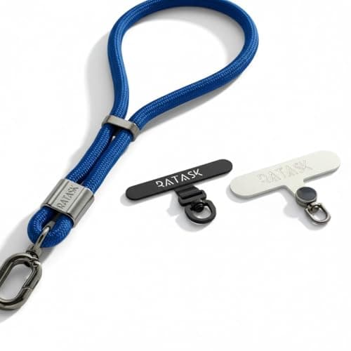 RATASK Upgraded Adjustable Wrist Strap Lanyard, Rope Lanyard Wrist Strap for Mobile Phones, Cameras, Keyring,Phone Accessory Pendant (Navy) — view 3