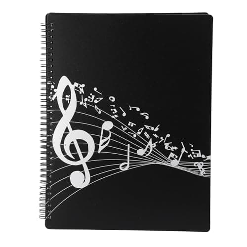 ZAICOLER Sheet Music Folder, for Piano Guitar, A4 Size, 40 Pages |, Non Slip Transparent Pockets, Concave Convex Technology for Practice Rehearsal Studio — view 3