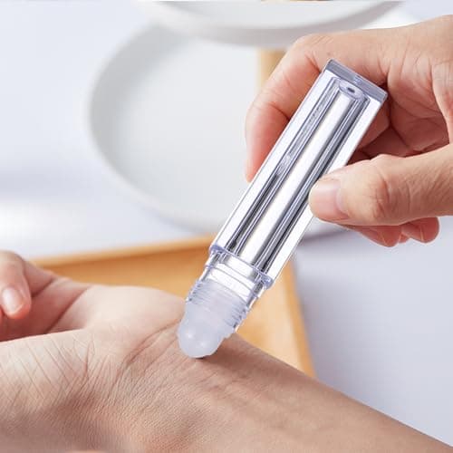 PRETYZOOM Plastic Roller Bottles 10 Pack Purple 6.5ml for Essential Oils — view 3