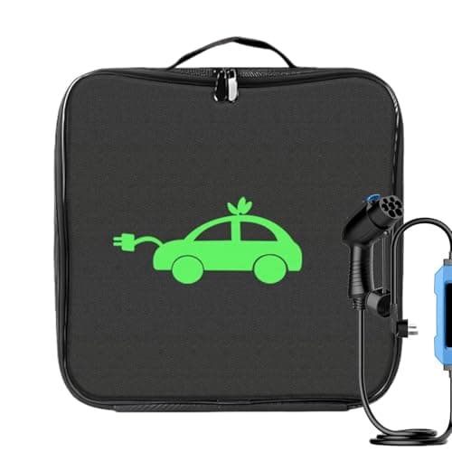 EV Cable Bag – Waterproof Oxford 60cm Storage Case, Large Capacity Organizer, Electric Car Charger Cable Carry Bag for Safe Transport | Home Garage Travel Use Accessories