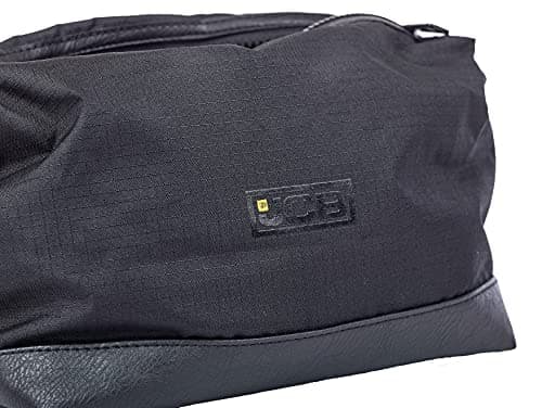 JCB - Black Rip Stop Nylon PVC Base Waterproof - Travel Wash Bag - Zipped Travel Bags for Men - Travel Accessories - JCBWB02 — view 2