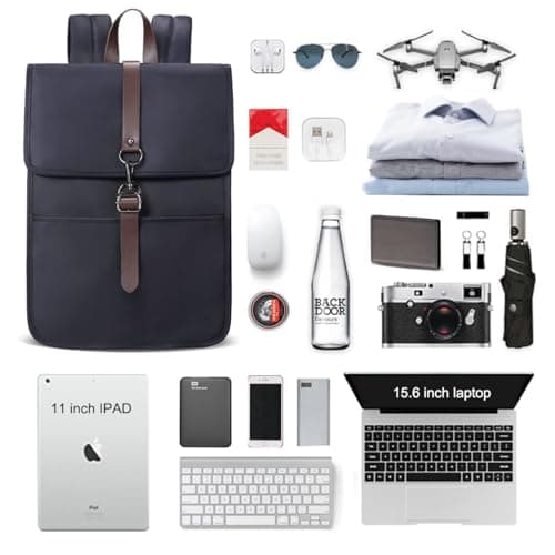 HEROIC KNIGHT Anti-Theft 15 Inch Laptop Backpack, USB Charging Port, Blue — view 6