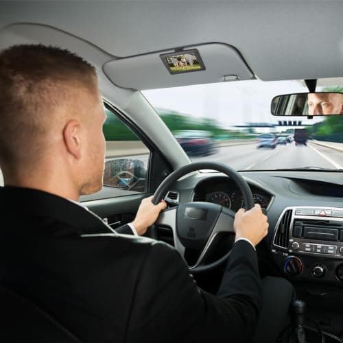 Sun Visor Photo Clip - Soft Texture Car Photo Driving Aid Picture Frame — view 2