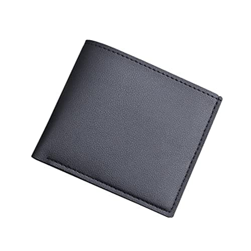 2026 New Arrivals Backpack Women's Fashion Men ID Short Wallet Solid Colour Bag Oepn Purse Multiple Card Slots Clutch Bag (Black, One Size)