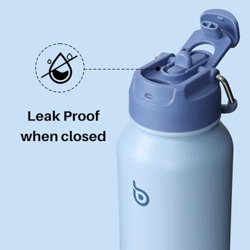 BOTTLE BOTTLE Insulated Water Bottle 950ml Stainless Steel with Straw and Pill Box — view 4