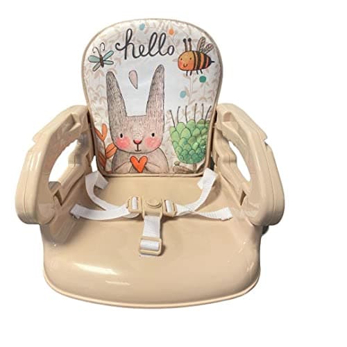 LADIDA Baby Booster Seat and High Chair, Easy to Fold and Transport, Adorable Bunny Design 152 — view 2
