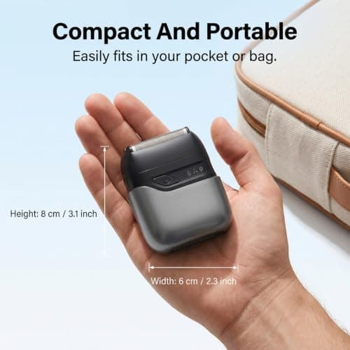 Electric Foil Shaver for Men, Dual Floating Travel Razor for Close Shaving — view 2