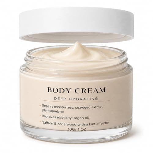 Body Cream, Hydrating Seaweed Night Cream, Anti Aging Oil Control Moisturiser With Squalane & Argan Oil, Travel Size Scented Body Lotion For Body & Hand, Deep Hydration & Glow, Vegan, Non-Sticky, 30ml