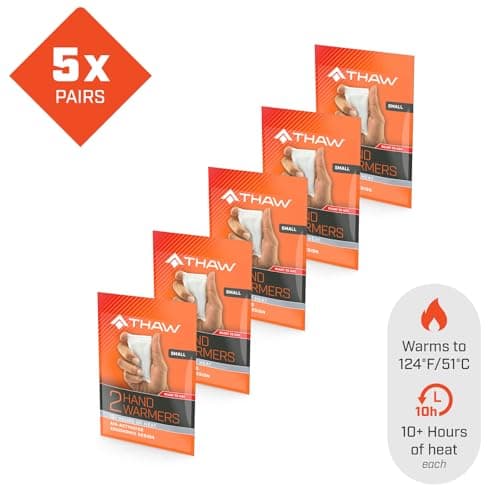 THAW Small Disposable Hand Warmers – 5 Pairs, Up to 10 Hours Heat — view 3