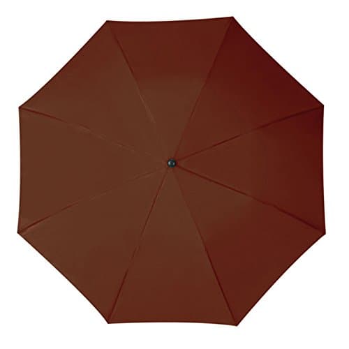 Mens Ladies Small Pocket Telescope Umbrella Compact Folding (Brown) — view 3