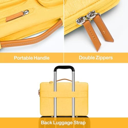 MOSISO Laptop Case 16 inch, 15.6 inch Laptop Bag Men Women, Yellow — view 6
