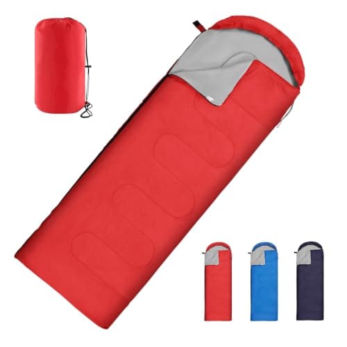 Sleeping Bag for Adults & Kids, Lightweight 3-Season Storage Bag (0.95kg)