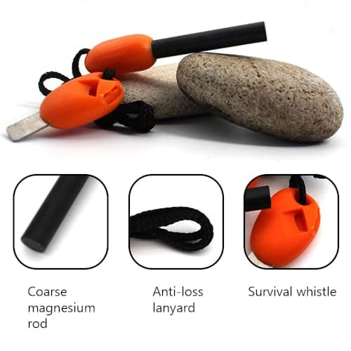 Fire Starter Kit Flint, Steel Survival Steel Outdoor Emergency Survival — view 3