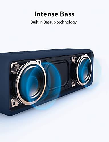 Anker soundcore 2 Portable Bluetooth Speaker, 12W Stereo, Navy Blue — view 2