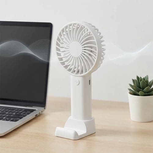 Yerdos 1 Portable Fan, Rechargeable Personal Handheld Fan, Angle Adjustment, 3 Wind Modes, USB Charging, Suitable for Travel, Office and Outdoor Use, Summer — view 4