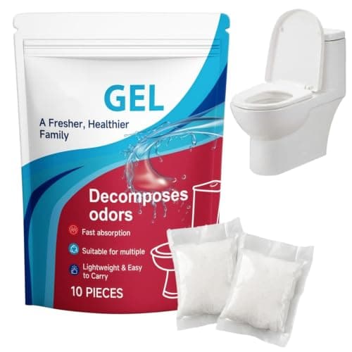 Loruken 10Pcs Portable Toilet Gel,Camping Toilets Bags,Camping Toilet Gel