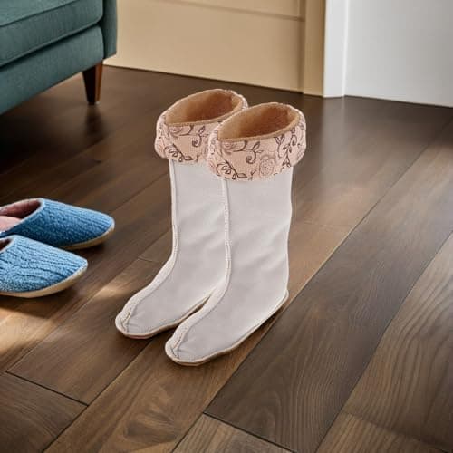 Healeved 2pcs Womens Thermal Fleece Boot Liners for Rain Boots, Thick Polyester Warm Socks with Snug Fit, Enhanced Outdoor Performance, for Travel and Hiking in Cold Weather — view 2