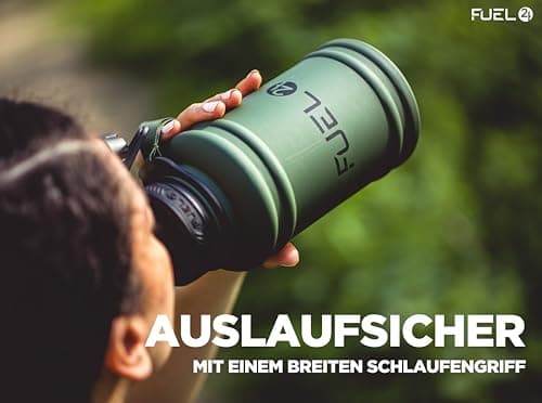 Fuel24 Stainless Steel Jug - 1.3 or 2.2 Litre Water Bottle - Extra Strong, BPA Free, Leak Proof - Large Gym Sports Bottle, 1.3L, 2.2L, Metal Bottle - Colour Options — view 2