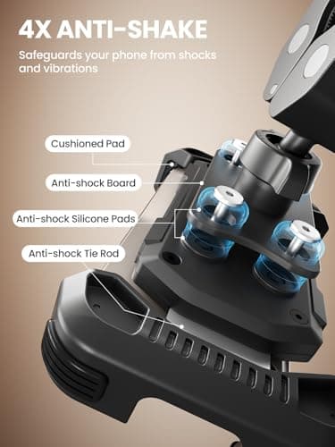 tounee Motorcycle Phone Mount - Dual Vibration Dampener, Tool-Free Bike Phone Holder Handlebar Clip & Secure Lock for iPhone 16/15 Pro Max, 4.7-6.7" Phones - Black — view 2