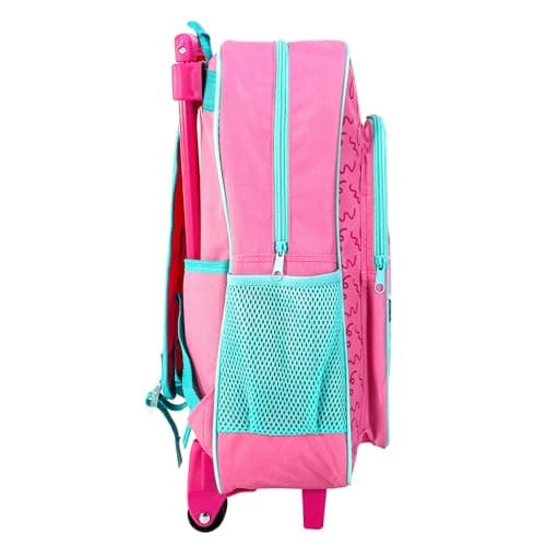 Stitch Deluxe Trolley Backpack Childrens Travel Bag Kids Girls Character Luggage Carrier Suitcase Cabin Bag with Side Mesh Pockets Lilo — view 3