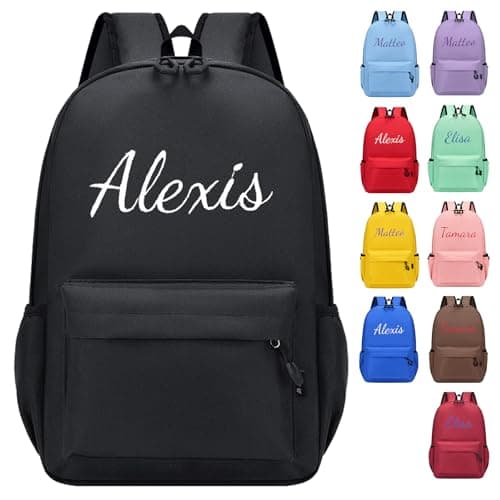 Personalized Toddler Backpack, Custom Kids Backpack, Black