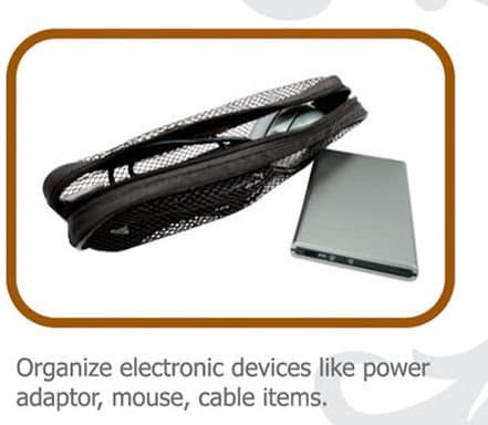 CLiPtec® Universal Travel Organiser (Cables, Mouse, USB, Power Adapters etc.) — view 5