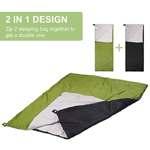 Agemore Ultra-light Compact Envelope Sleeping Bag for Camping — view 6
