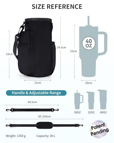 Sportsnew Stanley Tumbler Carrier Insulated Magnetic Water Bottle Bag — view 4