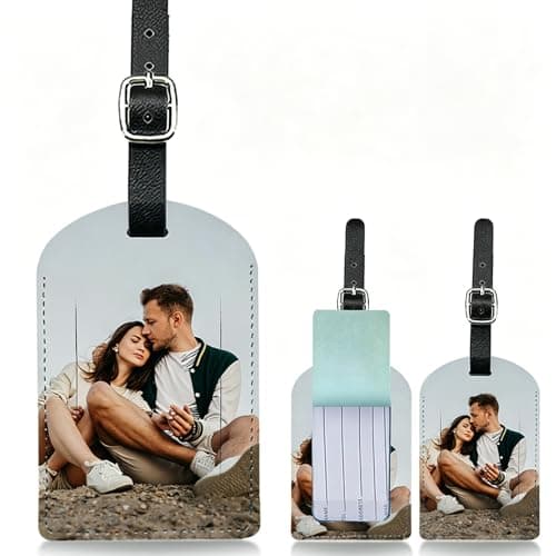 JJ GRADGOWN Personalised Luggage Tags, Custom Luggage Tags for Suitcases with Photo, Luggage Accessories Suitcases for Application scenarios, Travel, Business Travel