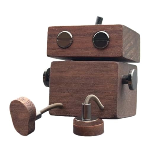 Car Dehumidifier And Odor Eliminator With Wobbling Wooden Figure Fragrance Dispenser - Air Freshener, Car Decor