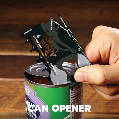 Wallet Ninja Limited Edition: RETRO - 18 in 1 Credit Card Sized Multitool (TSA Airplane Approved) — view 4