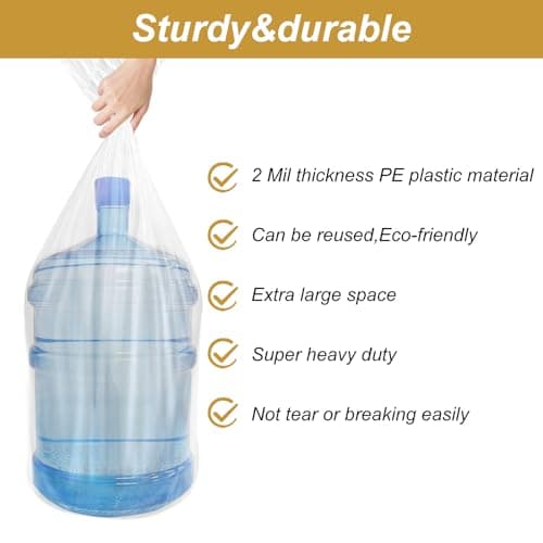 Rainmae 10 Pack 32x48 inches Large Clear Plastic Bag Giant Storage Bags Dustproof,Moistureproof for Luggage,Suitcase, Furniture,Comforter,Chair, Kids Bike,Plush Toys and More (80x120 cm,Flat) — view 4