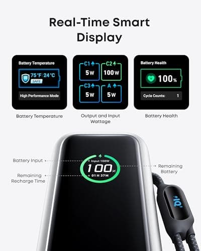 Anker Power Bank, 25,000mAh Travel Essential with 165W Total Output — view 6