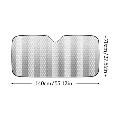 Car Windshield Sun Shade Universal Reflective Suction Cup Blocker — view 5