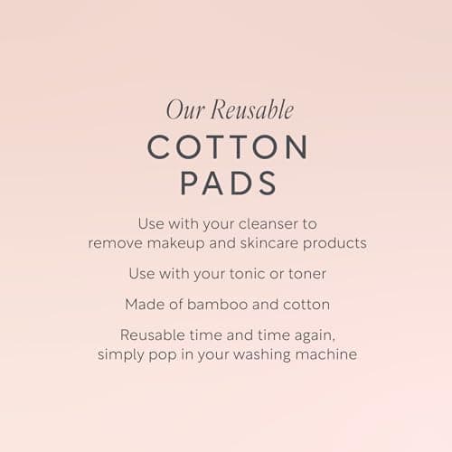 Lucy Bee Eco-Friendly Bamboo & Cotton Reusable Face Pads, 5-Pack with Wash Bag - Soft, Sustainable Makeup Remover Alternative — view 2