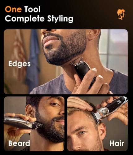 Beard Trimmer Men, Hair Clippers Men, Professional T Blade Cordless Shavers — view 2