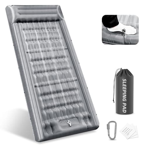 InnoMast Camping Mattress 83cm Ultra Wide,13cm Thickened Inflatable Camping Mat(Foot Pump),Upgraded Camping Sleeping Mat for Hiking, Sunbathing, Tours,Tent, Ideal for Side Sleepers